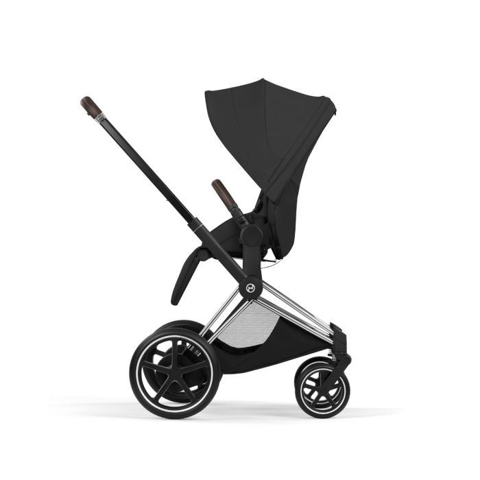 Cybex ePriam, Style Collection, Komplett Barnevogn, New Generation, Chrome/Sepia Black