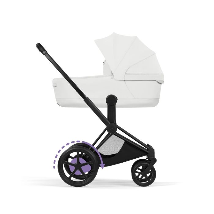 Cybex ePriam, Style Collection, Komplett Barnevogn, New Generation, Matt Black/Off White