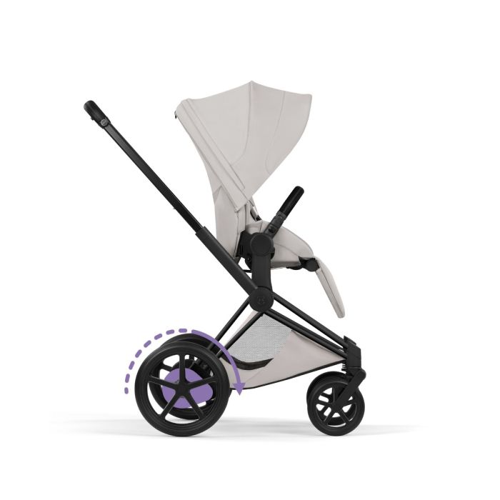 Cybex ePriam, Style Collection, Komplett Barnevogn, New Generation, Matt Black/City Grey