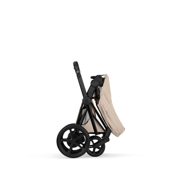 Cybex ePriam, Style Collection, Komplett Barnevogn, New Generation, Matt Black/Cozy Beige