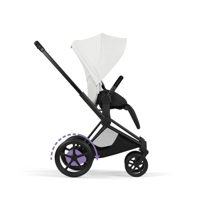 Cybex ePriam, Style Collection, Komplett Barnevogn, New Generation, Matt Black/Off White