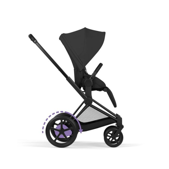 Cybex ePriam, Matt Black/Sepia Black, Komplett barnevogn, New Generation