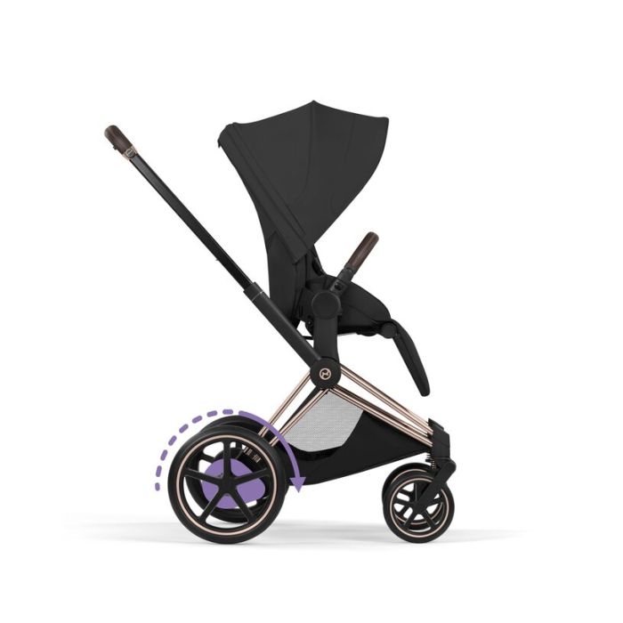 Cybex ePriam, Style Collection, Komplett Barnevogn, New Generation, Rose Gold/Sepia Black