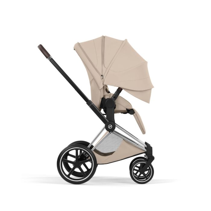 Cybex Priam, Style Collection, Komplett Barnevogn, New Generation, Chrome/Cozy Beige