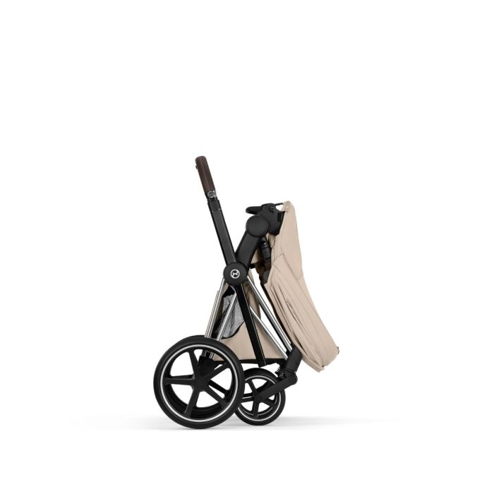 Cybex Priam, Style Collection, Komplett Barnevogn, New Generation, Chrome/Cozy Beige