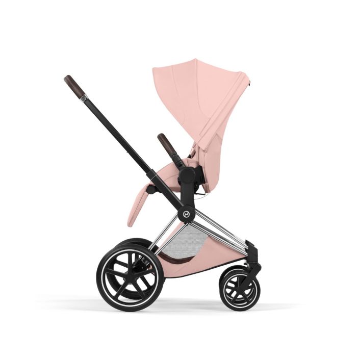 Cybex Priam, Style Collection, Komplett Barnevogn, New Generation, Chrome/Peach Pink