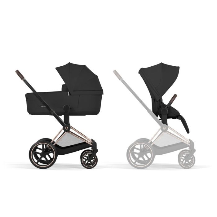 Cybex Priam, Rose Gold/Sepia Black, Komplett barnevogn, New Generation