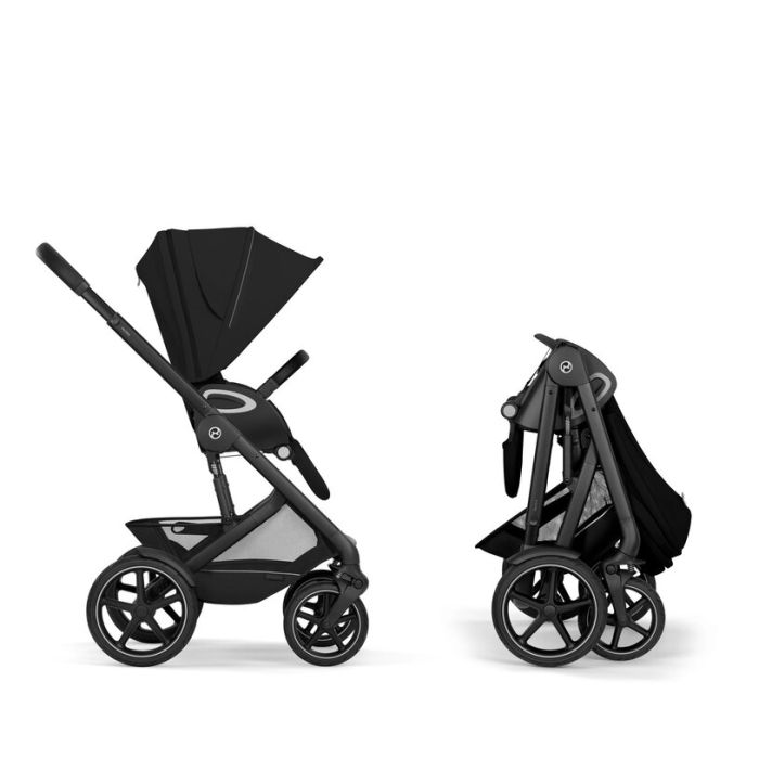 Komplett vogn Cybex Talos S Lux, 2026, Moon Black Ink. Liggedel