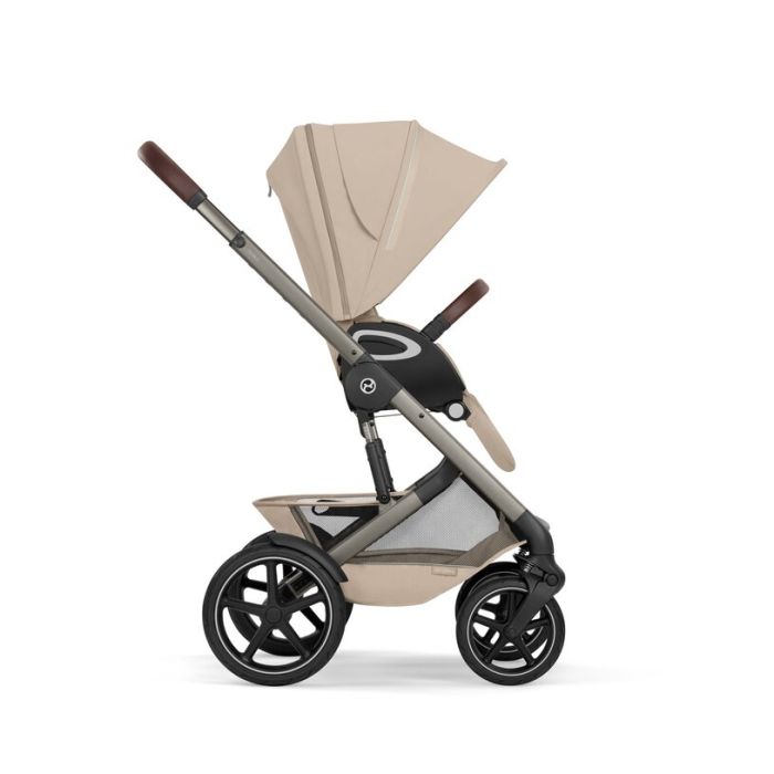 Komplett vogn Cybex Talos S Lux, 2026, Almond Beige Ink. Liggedel