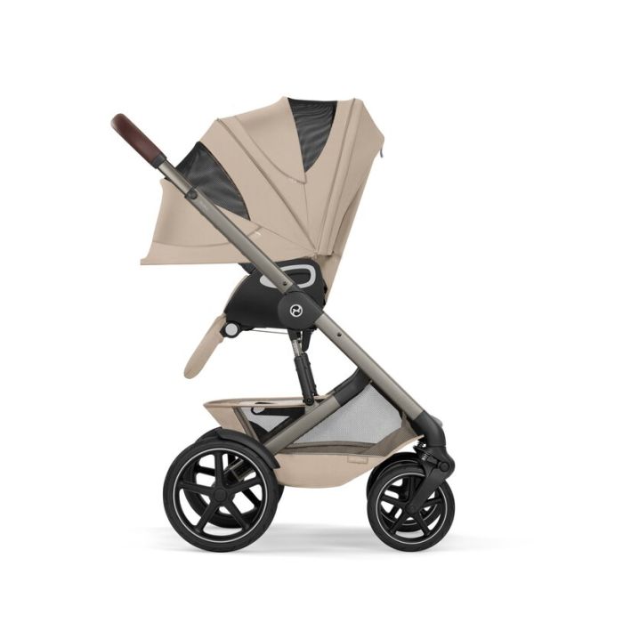Komplett vogn Cybex Talos S Lux, 2026, Almond Beige Ink. Liggedel