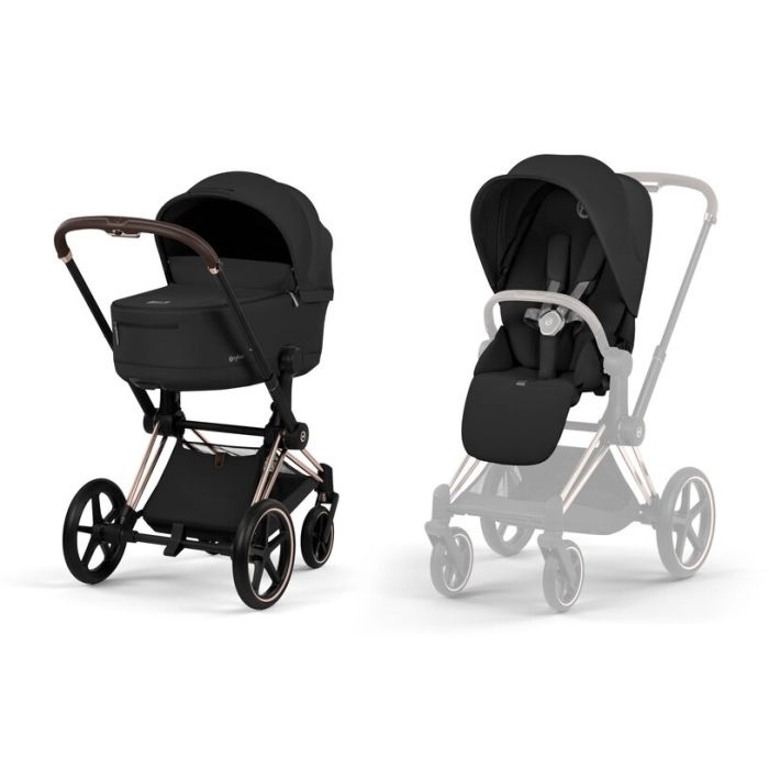 Cybex Priam, Rose Gold/Sepia Black, Komplett barnevogn, New Generation