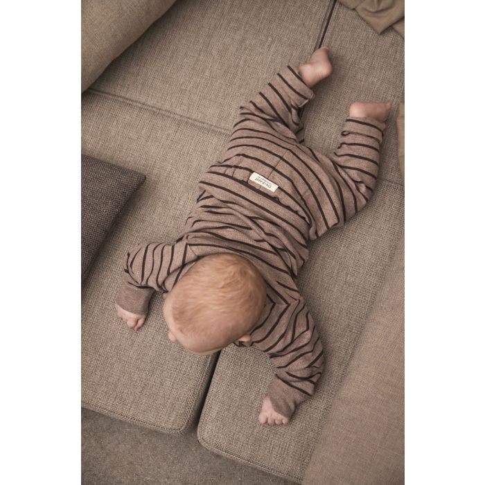Genser, EnFant, LS Stripe, Pine Bark