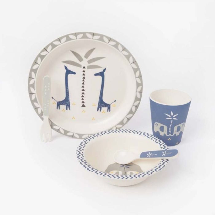 Servise, Fresk, Bambus, Giraf