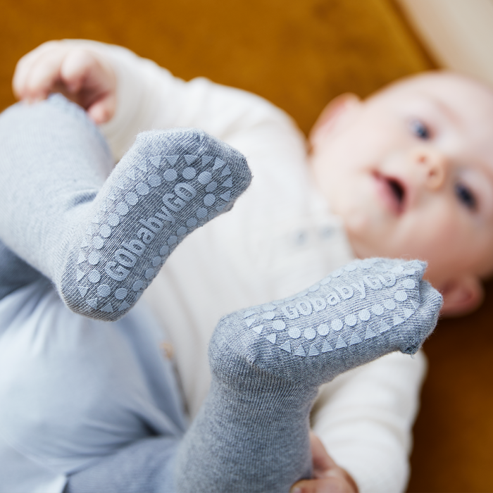 Strømpebukse, GoBabyGo, Merinoull, Antiskli, Sand
