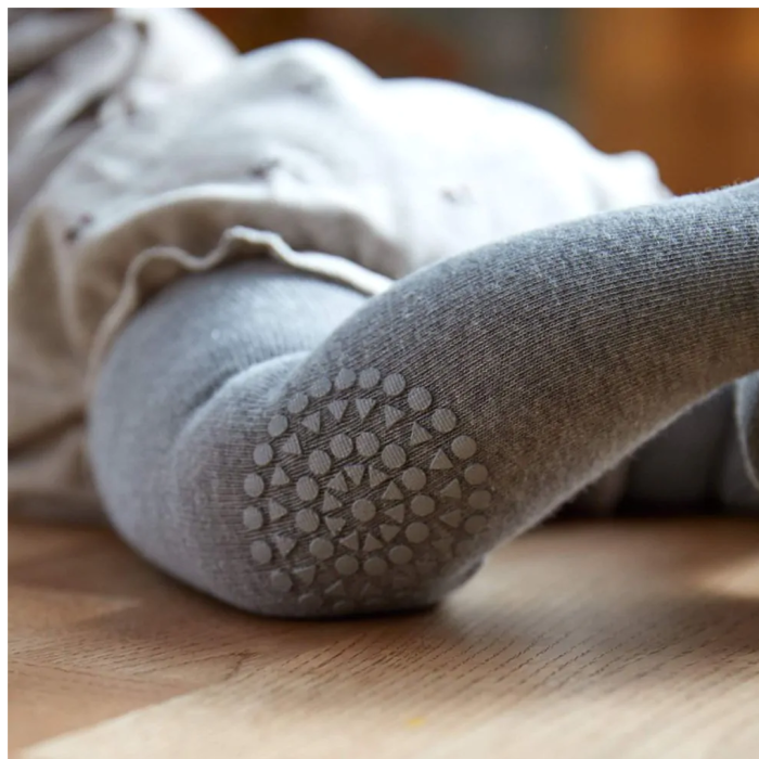 GoBabyGo Strømpebukse Bomull, Grey Melange