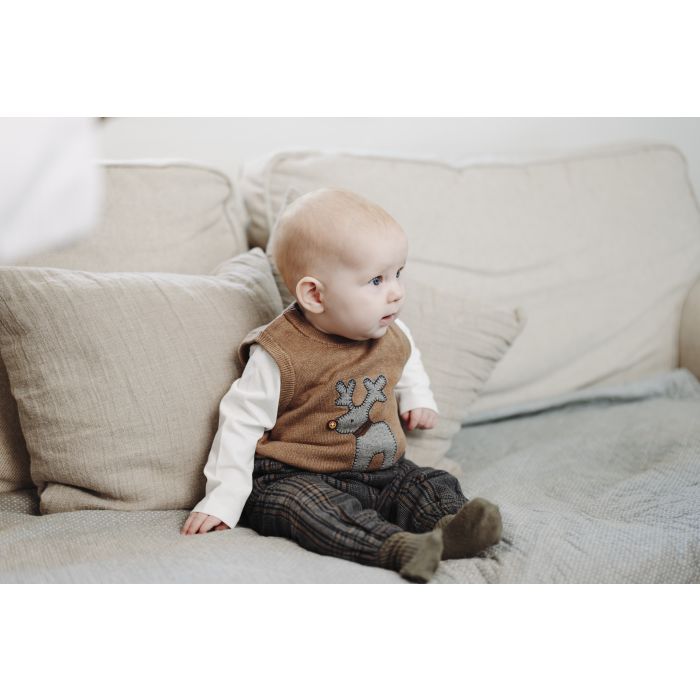 Hust&Claire Vest, Perry Deer, Coffee Melange