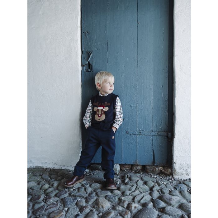 Hust&Claire Vest, Reindeer, More Navy