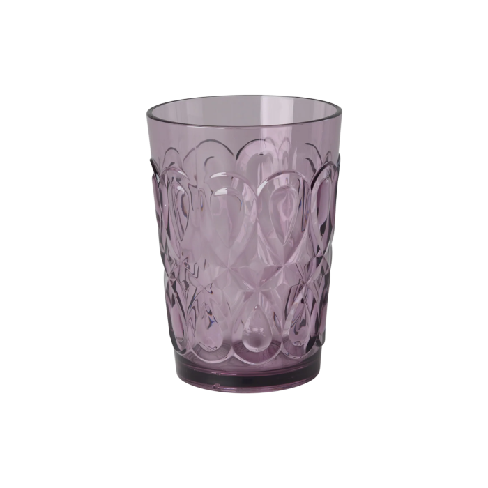 Plastglass i akryl, Dus plomme, Lilla, Rice