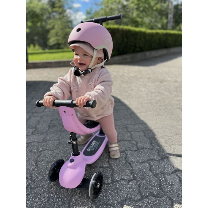 4-i-1 Sparkesykkel, Roller Scoot, Pink