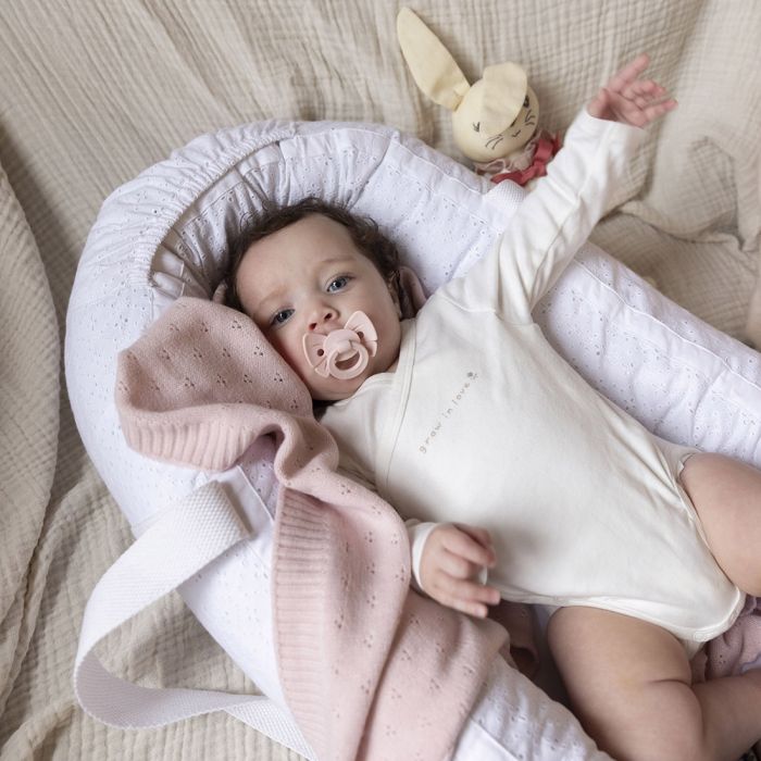 Elodie Smokk Binky Bow Nb, Misty Pink