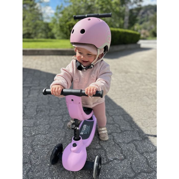 4-i-1 Sparkesykkel, Roller Scoot, Pink