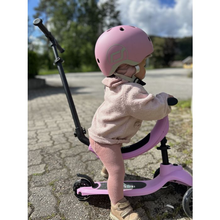 4-i-1 Sparkesykkel, Roller Scoot, Pink