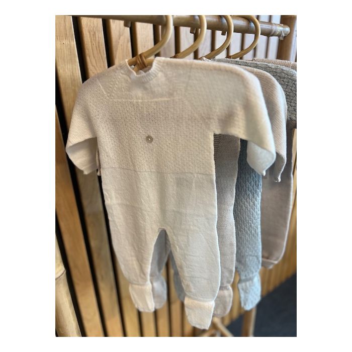 Wedoble Heldress m/fot, Merinoull, Hvit