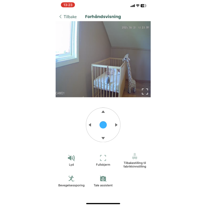 BabySensor Relax, Smart Babycall med sensor, 4G Live kamera og familie­deling