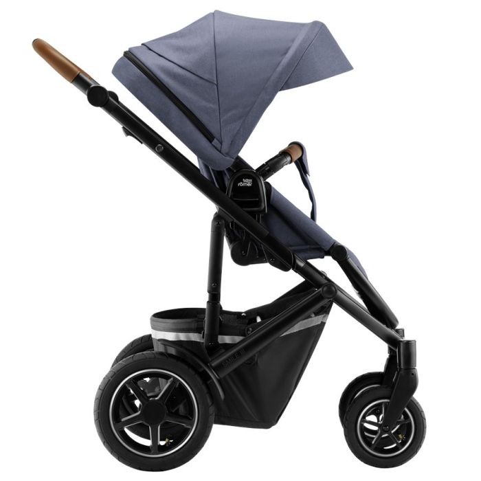 Barnevogn Komplett, Britax Smile III, Indigo Blue, Inkl. Bagdel