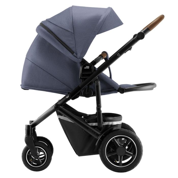 Barnevogn Komplett, Britax Smile III, Indigo Blue, Inkl. Bagdel