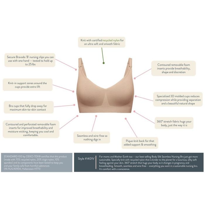 Amme-BH, Bravado, Seamless, Chalk Pink