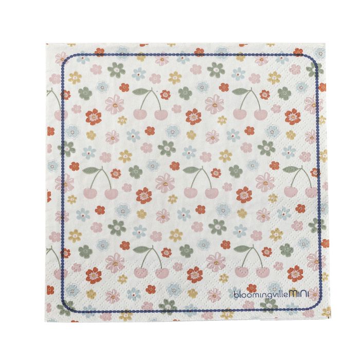 Servietter, Bloomingville MINI, Cherry, Rosa