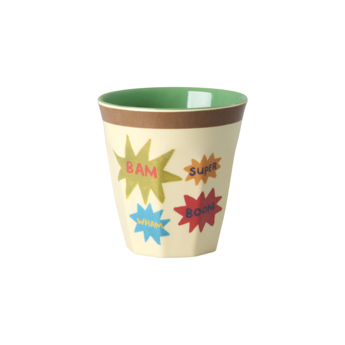 Barnekopper i grønt Hero print 160 ml, 6pk, Rice