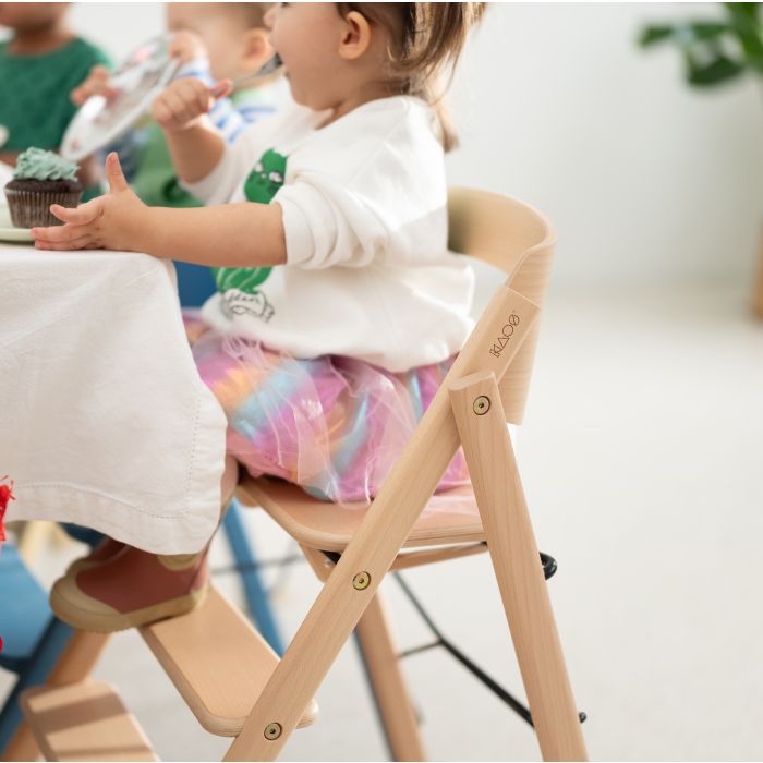 KAOS KLAPP®, Barnestol, Bøk, Hvit + Baby Seat, Kaos, Ivory