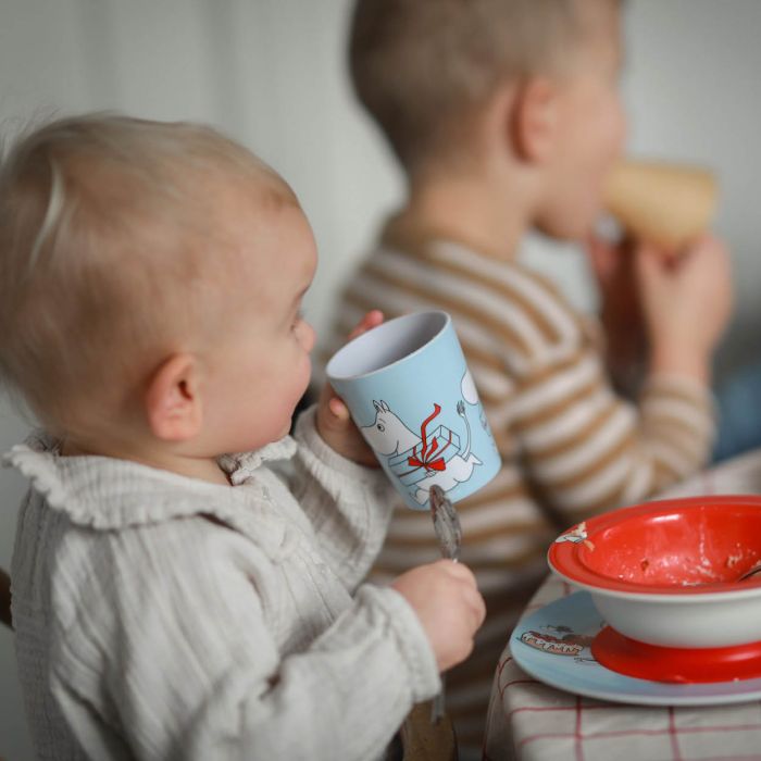 Kopp u/ håndtak, Rätt Start, Mummi, Piknik, Lyseblå