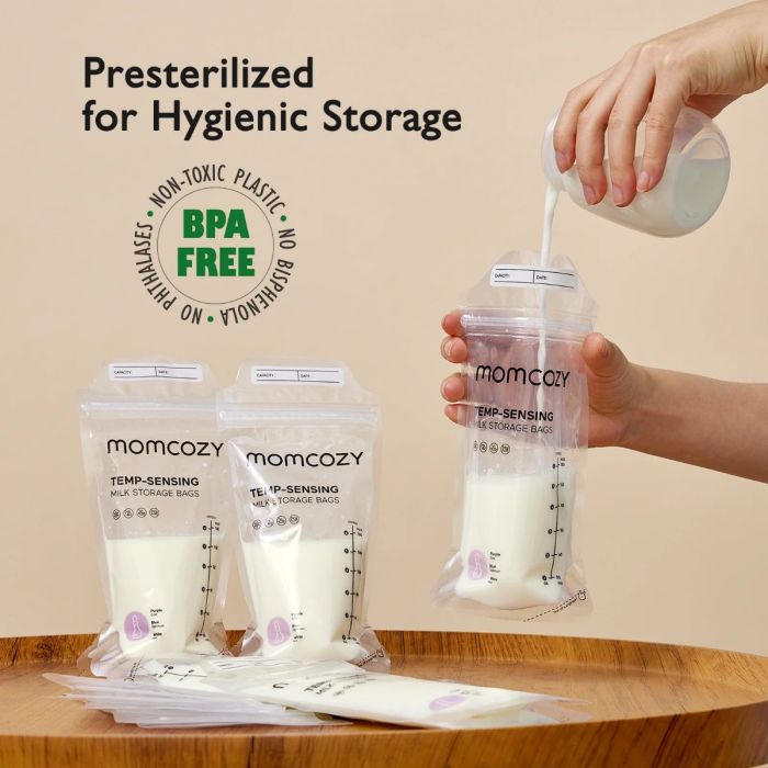 Momcozy Oppbevaringsposer, Brystmelk, 120pk