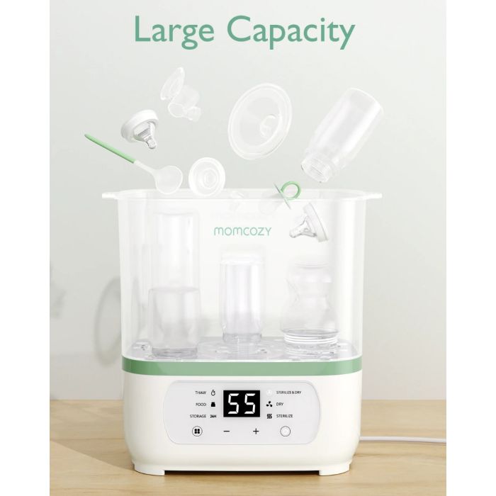 Momcozy, 8-in-1 Elektrisk Dampefjerner for Babyflasker