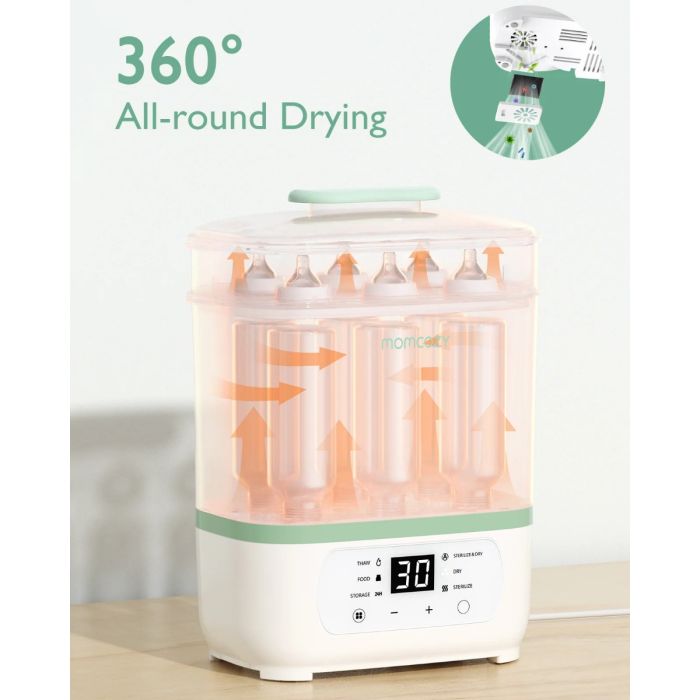 Momcozy, 8-in-1 Elektrisk Dampefjerner for Babyflasker