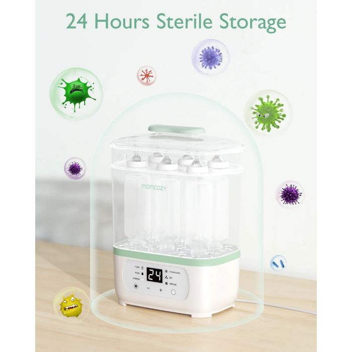 Momcozy, 8-in-1 Elektrisk Dampefjerner for Babyflasker