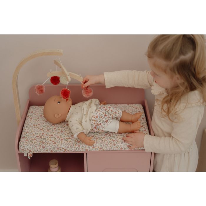 Dukke Stellebord, Little Dutch, Pink