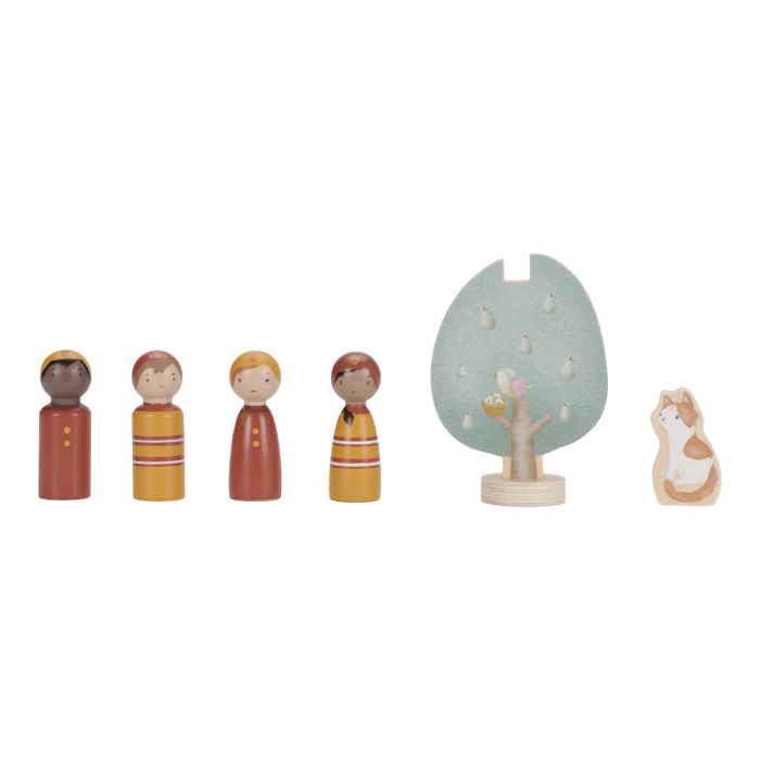 Brannbil m/ trefigurer, Little Dutch