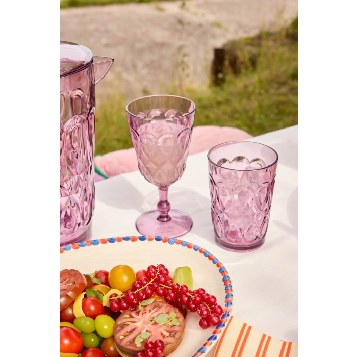 Plastglass i akryl, Dus plomme, Lilla, Rice