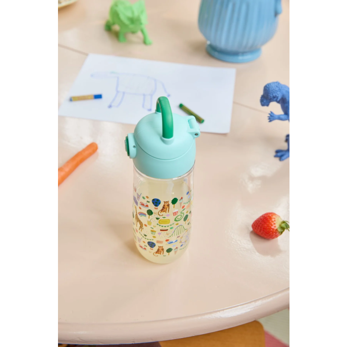 Drikkeflaske 550 ml, Mint karnevalmotiv, Rice