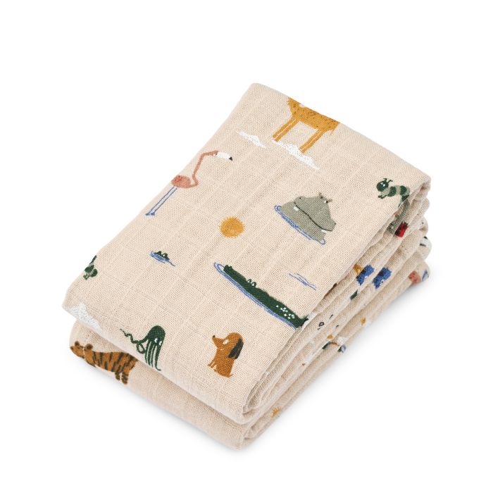 Liewood Gulpeklut Lewis 2pk, Around the world / Sandy