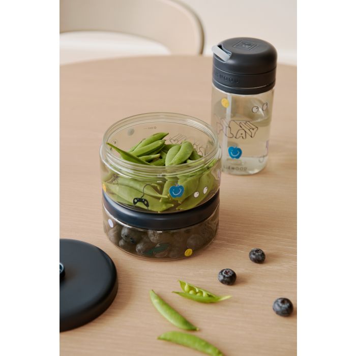 Liewood Snackbox Dominique 500ml,  Play / Dusty Peppermint