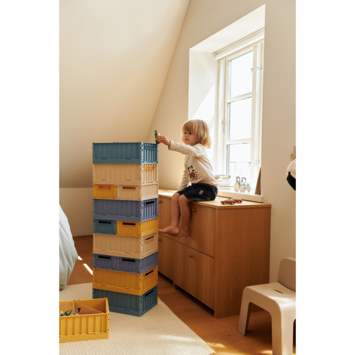 Liewood Oppbevaringsboks Weston M 2pk, Light Sandy