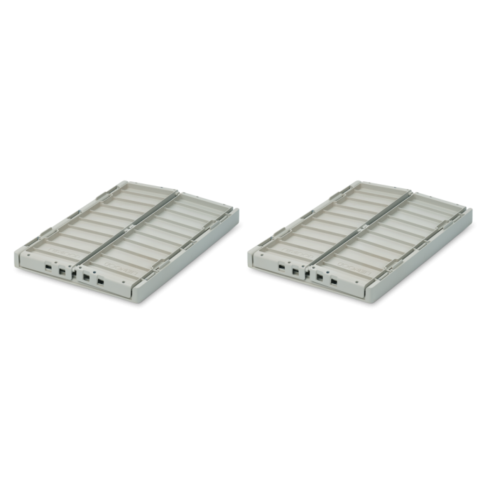 Liewood Oppbevaringsboks Weston M 2pk, Dove Blue