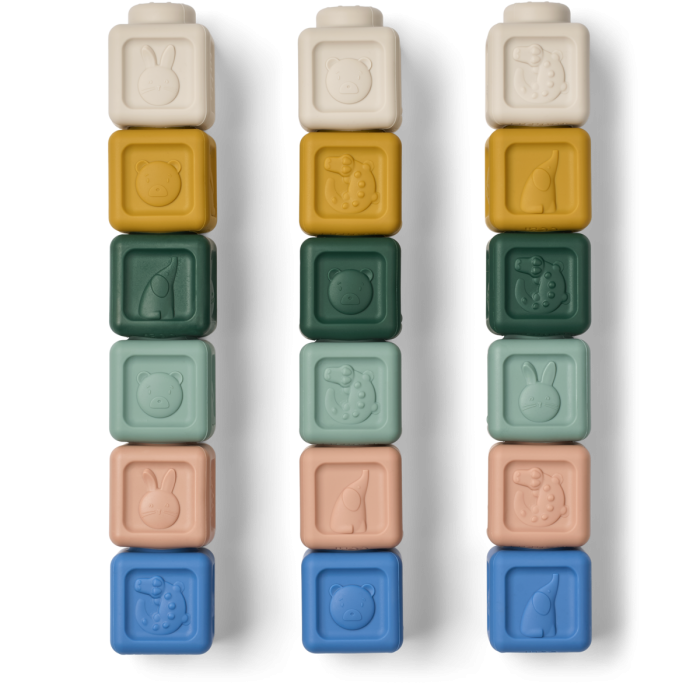 Liewood Byggeklosser, Veda, Beach Blue Multi Mix