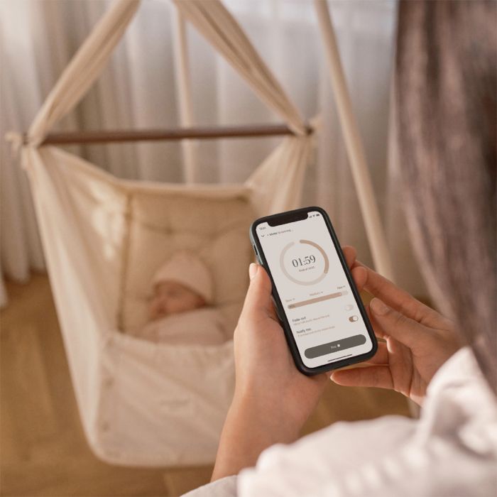 Moonboon vuggemotor connect med app