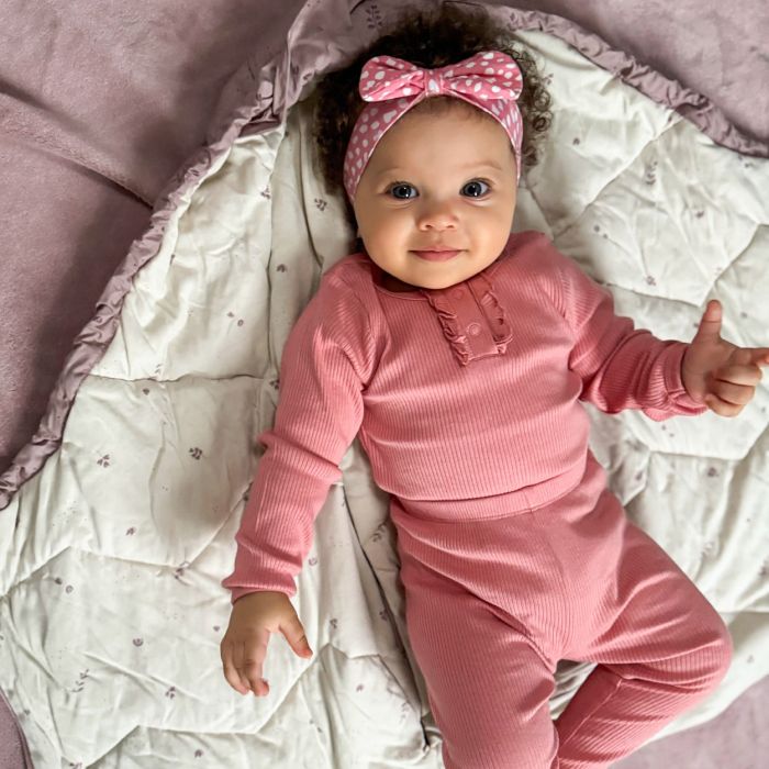 Body LS Rib, Minymo, Rose Quarts, Rosette